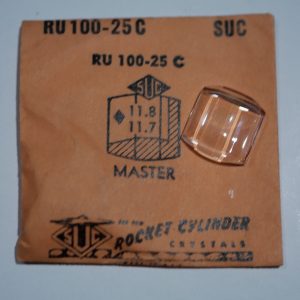 Verre montre SUC RU 100-25C - MASTER - 11,8x11,7 [NOS] (Watch crystal)