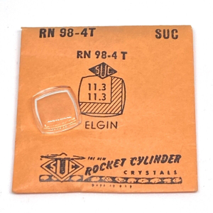 Verre montre SUC RN 98-4T - ELGIN 11,3x11,3 [NOS] (Watch crystal)
