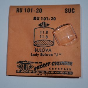 Verre montre SUC RU 101-20 - BULOVA Lady 11,8x11,8 [NOS] (Watch crystal)
