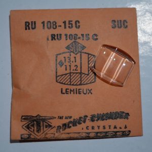 Verre montre SUC RU 108-15C - LEMIEUX - 13,1x11,2 [NOS] (Watch crystal)