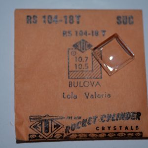 Verre montre SUC RU 104-18T BULOVA Lola Valeria - 10,7x10,5 [NOS](Watch crystal)