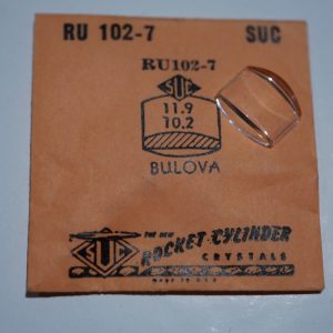 Verre montre SUC RU 102-7 - BULOVA - 11,9x10,2 [NOS] (Watch crystal)