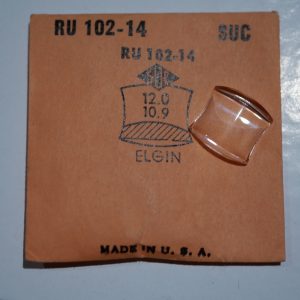 Verre montre SUC RU 102-14 - ELGIN - 12x10,9 [NOS] (Watch crystal)