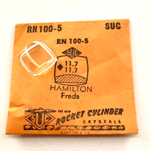 Verre montre SUC RN 100-5 - HAMILTON Freda 11,7x11,7 [NOS] (Watch crystal)