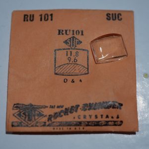 Verre montre SUC RU 101 - 11,8x9,6 [NOS] (Watch crystal)