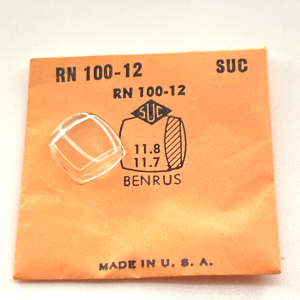 Verre montre SUC RN 100-12 - BENRUS 11,8x11,7 [NOS] (Watch crystal)
