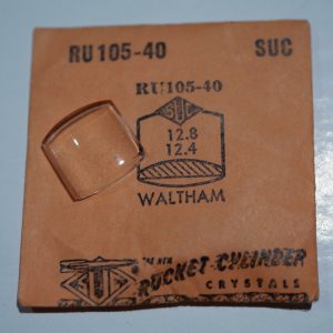 Verre montre SUC RU 105-40 - WALTHAM - 12,8x12,4 [NOS] (Watch crystal)