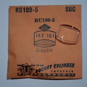 Verre montre SUC RU 109-5 - GRUEN - 13,2x10,1 [NOS] (Watch crystal)
