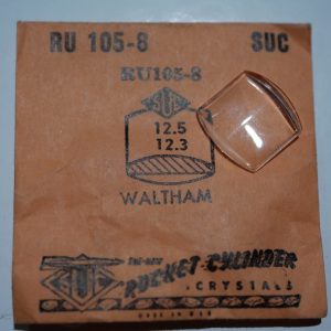 Verre montre SUC RU 105-8 - WALTHAM - 12,5x12,3 [NOS] (Watch crystal)