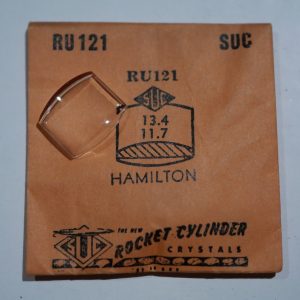 Verre montre SUC RU 121 - HAMILTON - 13,4x11,7 [NOS] (Watch crystal)