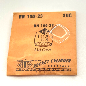Verre montre SUC RN 100-23 - BULOVA - 11,9x11,9 [NOS] (Watch crystal)