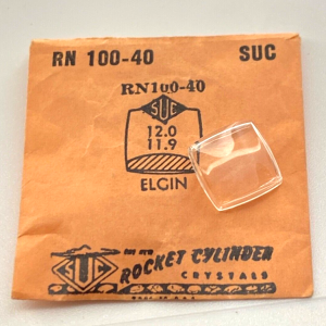 Verre montre SUC RN 100-40 - ELGIN - 12x11,9 [NOS] (Watch crystal)