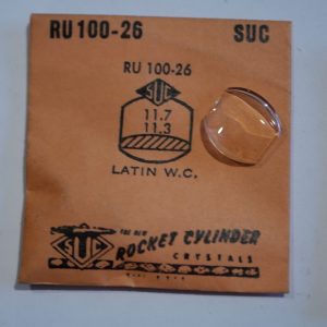 Verre montre SUC RU 100-26 - LATIN W.C - 11,7x11,3 [NOS] (Watch crystal)