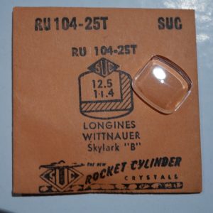 Verre montre SUC RU 104-25T LONGINES WITTNAUER - 12,5x11,4 [NOS] (Watch crystal)