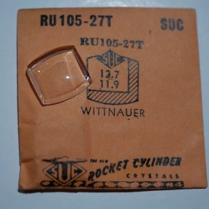 Verre montre SUC RU 105-27T - WITTNAUER - 12,7x11,9 [NOS] (Watch crystal)