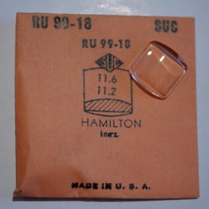 Verre montre SUC RU 99-18 - HAMILTON Inez - 11,6x11,2 [NOS] (Watch crystal)