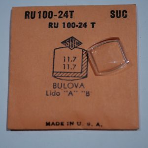 Verre montre SUC RU 100-24T - BULOVA Lido - 11,7x11,7 [NOS] (Watch crystal)