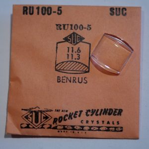 Verre montre SUC RU 100-5 - BENRUS - 11,6x11,3 [NOS] (Watch crystal)