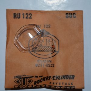 Verre montre SUC RU 122 - ELGIN 8251-8252 - 14,7x11,3 [NOS] (Watch crystal)