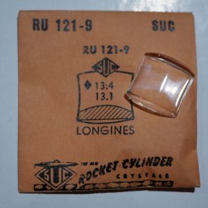Verre montre SUC RU 121-9 - LONGINES - 13,4x13,1 [NOS] (Watch crystal)