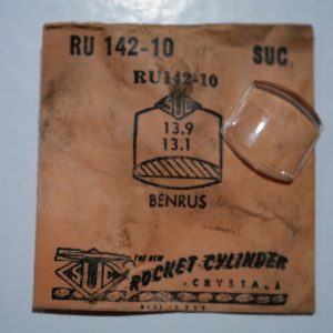 Verre montre SUC RU 142-10 - BENRUS - 13,9x13,1 [NOS] (Watch crystal)