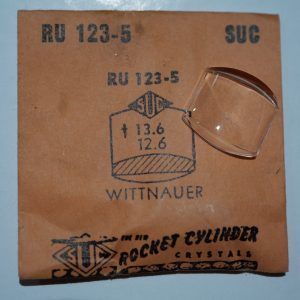 Verre montre SUC RU 123-5 - WITTNAUER - 13,6x12,6 [NOS] (Watch crystal)