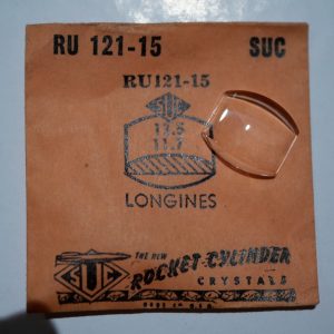 Verre montre SUC RU 121-15 - LONGINES - 13,5x11,7 [NOS] (Watch crystal)