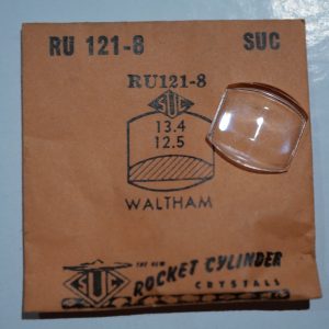 Verre montre SUC RU 121-8 - WALTHAM - 13,4x12,5 [NOS] (Watch crystal)