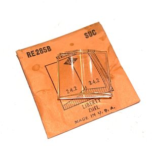 Verre montre SUC RE 285B - LIBERTY DIEL - 24,2x24,2 [NOS] (Watch crystal)