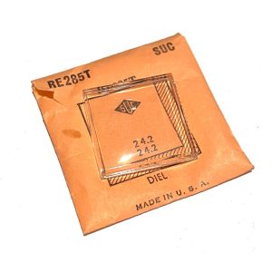 Verre montre SUC RE 285T - DIEL - 24,2x24,2 [NOS] (Watch crystal)