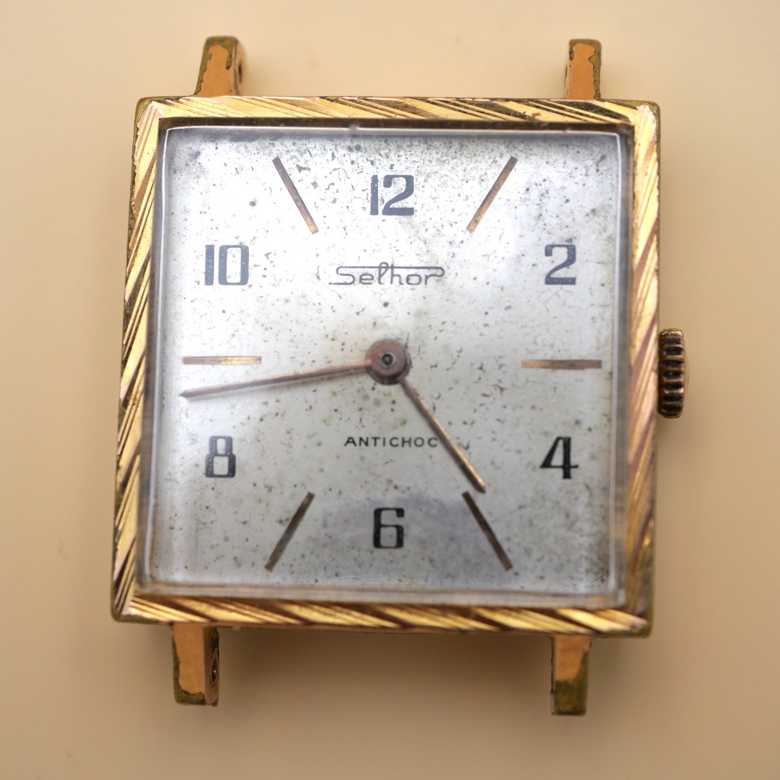 Montre mécanique Selhor 28x28 mm - Lorsa P62 Ne fonctionne pas , Balancier OK – Image 2