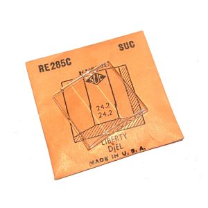 Verre montre SUC RE 285C - LIBERTY DIEL - 24,2x24,2 [NOS] (Watch crystal)