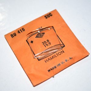 Verre montre SUC RU 416 - HAMILTON - 20,8x19,9 [NOS] (Watch crystal)