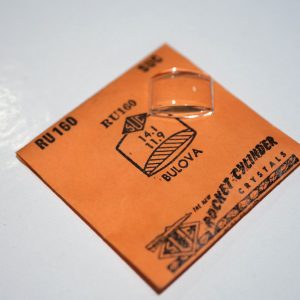 Verre montre SUC RU 160 - BULOVA - 14,1x11,9 [NOS] (Watch crystal)
