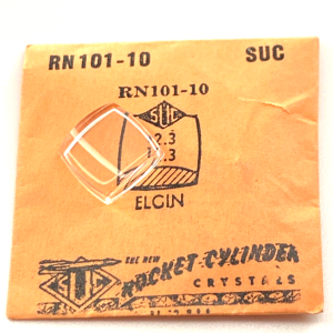 Verre montre SUC RN 101-10 - ELGIN - 12,3x12,3 [NOS] (Watch crystal)