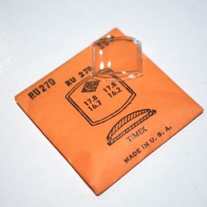 Verre montre SUC RU 270 - TIMEX - 17,8x16,7/17,8x16,2 [NOS] (Watch crystal)