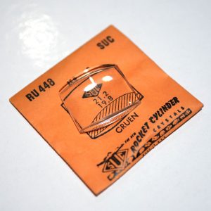 Verre montre SUC RU 448 - GRUEN - 21,2x19,8 [NOS] (Watch crystal)