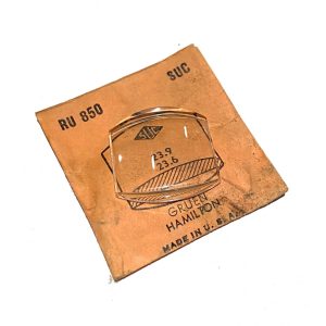 Verre montre SUC RU 850 - GRUEN HAMILTON - 23,9x23,6 [NOS] (Watch crystal)