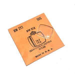 Verre montre SUC RW 212 - HAMILTON ElECTRIC WYLER 16,7x14 [NOS] (Watch crystal)