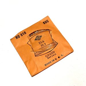 Verre montre SUC RU 818 - GRUEN 864/415 - 23,6x20,3 [NOS] (Watch crystal)