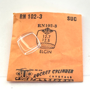Verre montre SUC RN 102-3 - ELGIN - 12,7x12,5 [NOS] (Watch crystal)