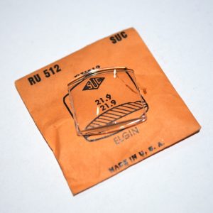 Verre montre SUC RU 512 - ELGIN - 21,9x21,9 [NOS] (Watch crystal)