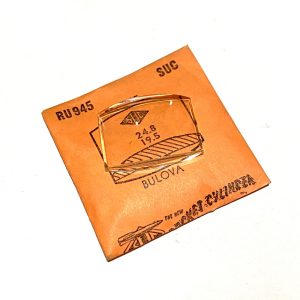 Verre montre SUC RU 945 - BULOVA - 24,8x19,5 [NOS] (Watch crystal)