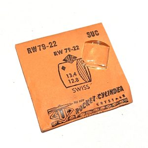 Verre montre SUC RW 79-22 - SWISS - 13,4x12,8 [NOS] (Watch crystal)