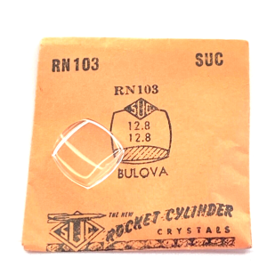 Verre montre SUC RN 103 - BULOVA - 12,8x12,8 [NOS] (Watch crystal)