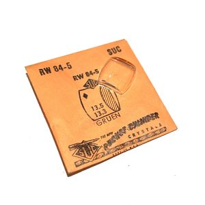Verre montre SUC RW 84-5 - GRUEN - 13,5x13,3 [NOS] (Watch crystal)