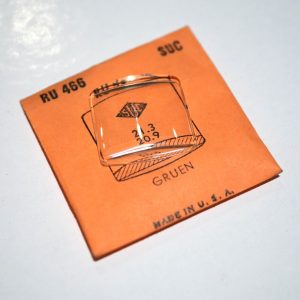 Verre montre SUC RU 466 - GRUN - 21,3x20,9 [NOS] (Watch crystal)