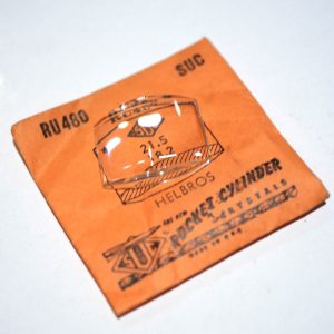 Verre montre SUC RU 480 - HELBROS - 21,5x18,2 [NOS] (Watch crystal)