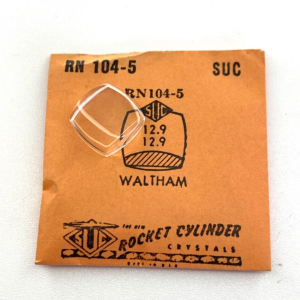 Verre montre SUC RN 104-5 - WALTHAM - 12,9x12,9 [NOS] (Watch crystal)