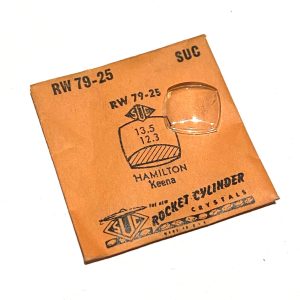 Verre montre SUC RW 79-25 - HAMILTON Keena - 13,5x12,3 [NOS] (Watch crystal)